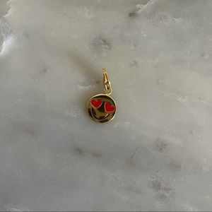 Kate spade gold emoji smiley face charm